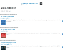 Tablet Screenshot of alldigitricks.com